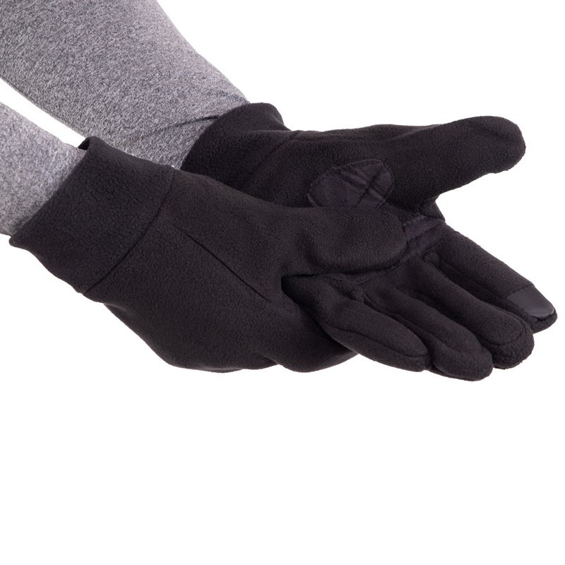 Тактические перчатки флисовые теплые зимние многоцелевые, перчатки для охоты и рыбалки Черные BC-9228 - фото 4 - id-p1719049795