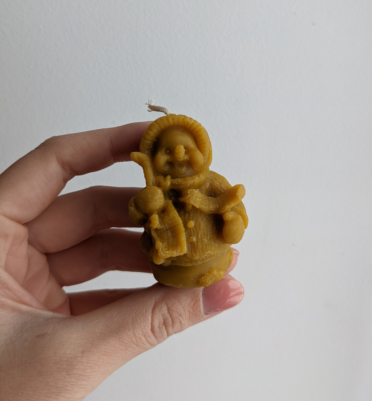 Воскова свічка сніговичок, фото 1