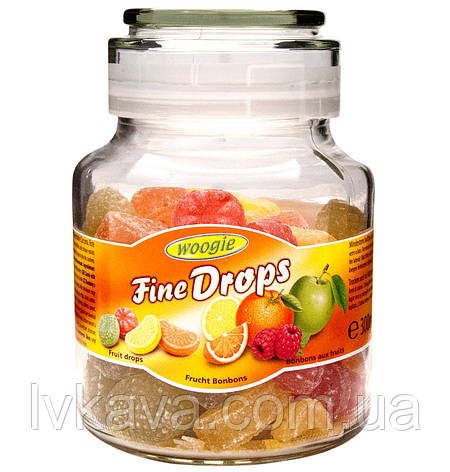 Льодяники Fine Drops Woogie зі смаком фруктове асорті, 300 г, фото 2
