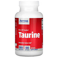 Jarrow Formulas, Taurine 1000 мг (100 капс.), таурин, L-таурин