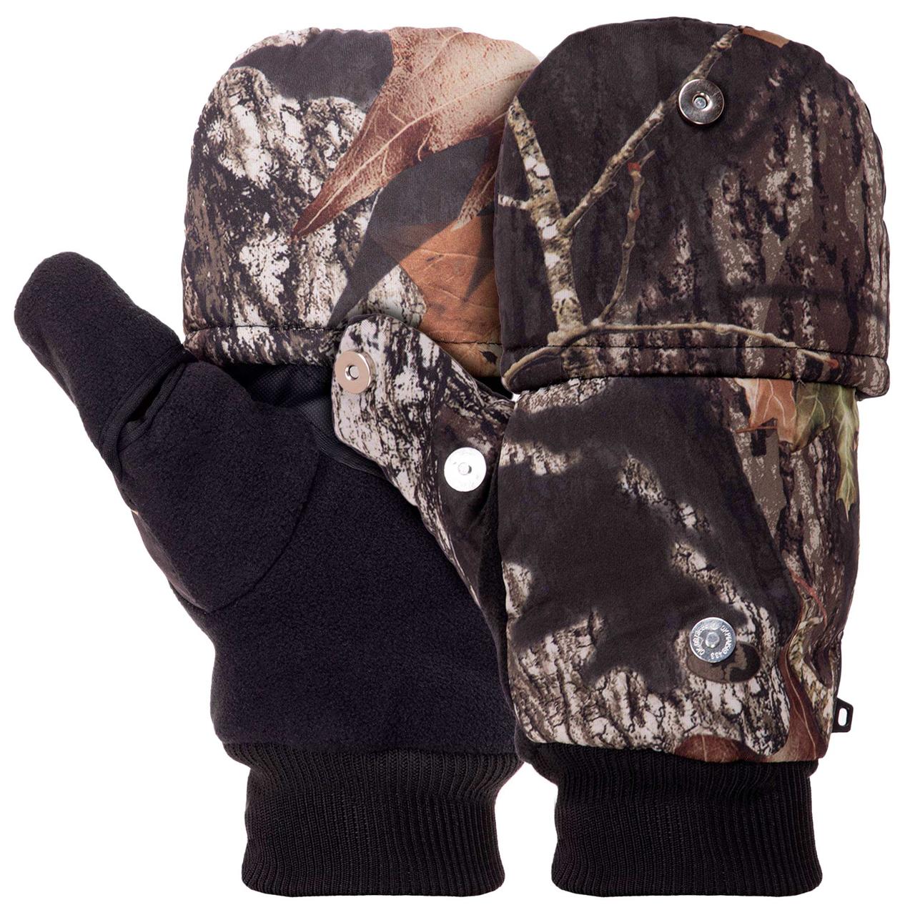 Тактичні теплі фліс рукавички-варіжки багатоцільові, рукавички для полювання та риболовлі BC-9209
