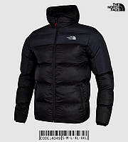 Куртка пуховик мужская The North Face черная теплая укороченная стильная модная холлофайбер Турция