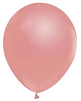 Латексный воздушный шар без рисунка Balonevi Розовое золото металлик, 6"15 см