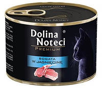 Влажный корм для кошек с ягненком Dolina Noteci Premium 185 г