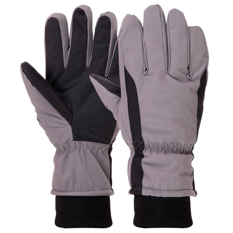 Тактичні рукавички на хутрі теплі зимові багатоцільові, рукавички для полювання та риболовлі Сірі BC-9227
