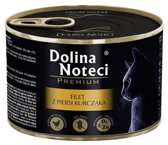Вологий корм для кішок з філе курячої грудки Dolina Noteci Premium 185 г