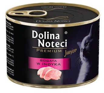 Вологий корм для кошенят з індичкою Dolina Noteci Premium Junior 185 г