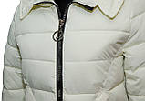 Демісезонна куртка молочного кольору, фото 6