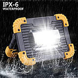 Ліхтар прожектор світлодіодний пошуковий L811-20W-COB+1W, ЗП micro USB з Power Bank, 2х18650, 4000mah, фото 9