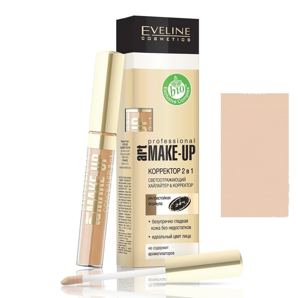 Коректор Eveline Cosmetics Art Scenic Professional Make-up 2 In 1 №04 light 7 мл (5907609339188)