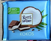 Шоколад Ritter Sport Кокоs 100 г. Німеччина