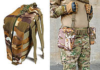 Подсумок аптечка тактическая MOLLE Multicam Arid для РПС, разгрузки или жилета