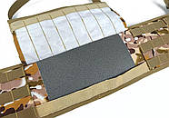 Тактичний пояс розвантажувальний РПС з кріпленнім MOLLE та плечовими лямками Multicam Arid степовий без підсумків, фото 4