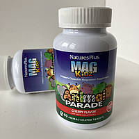 NaturesPlus Animal Parade Magnesium Магній для дітей з вишневим смаком, 90 жувальних таблеток