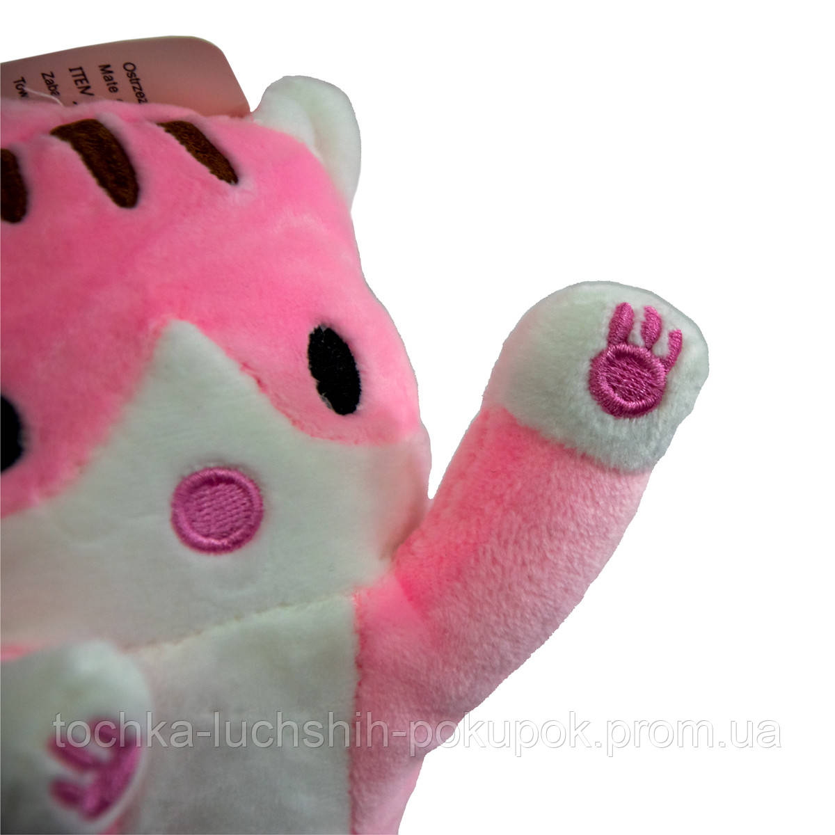 Мягкая игрушка кот батон подушка Розовый 47 см, длинный кот багет игрушка | подушка обнімашка (TL) - фото 5 - id-p1719111103