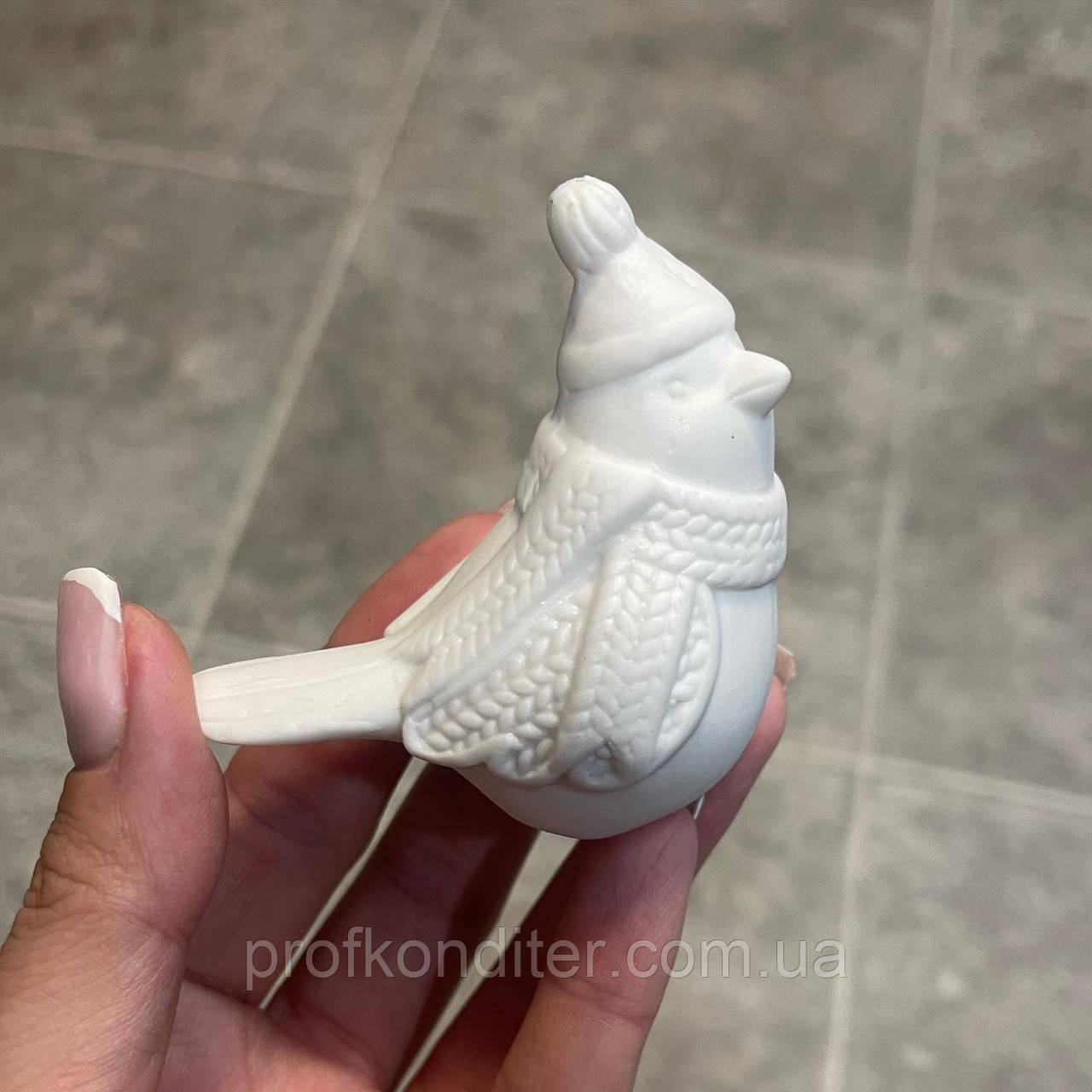 Силіконовий молд для шоколаду "Горобчик новорIчний", фото 1