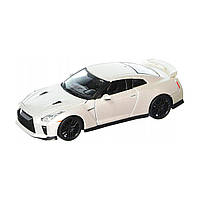 Автомодель металева 1:24 NISSAN GT-R 18-21082 BBURAGO білий металік