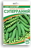 Насіння Цукрового Гороху "Супер Ранній" (50г.) ТМ LUCKY HARVEST