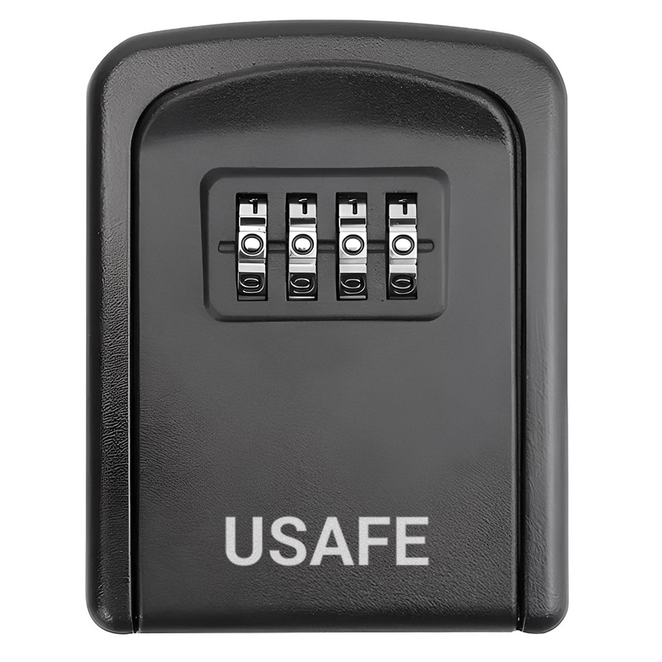 Антивандальный настенный мини сейф uSafe KS-08 для ключей, с кодовым замком, Черный - фото 2 - id-p1696757080