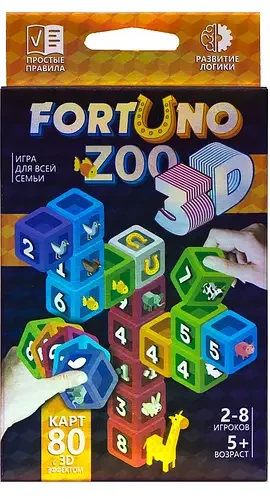 Гра Danko Toys Фортуно Fortuno ZOO (Рус) (G-F3D-02-01)