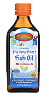 Carlson, для детей, норвежская серия, лучший рыбий жир, натуральный апельсиновый вкус, 800 мг, 200 мл