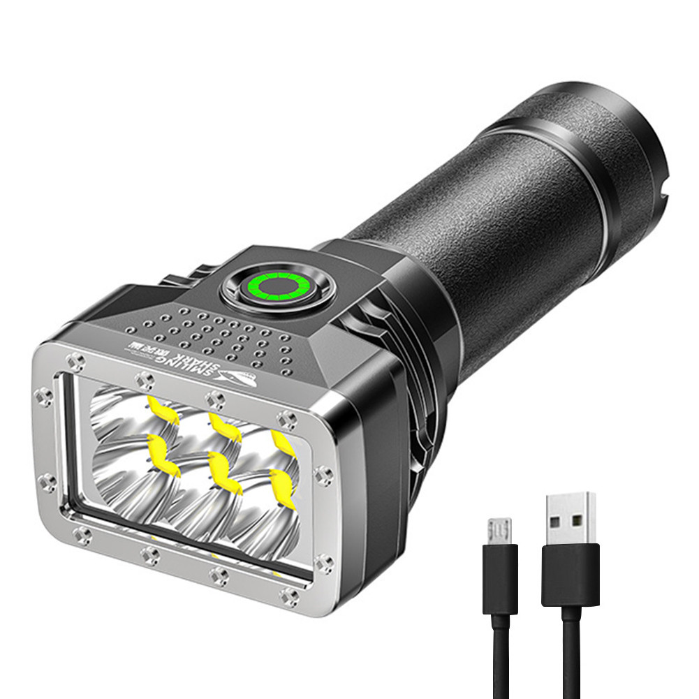 Ліхтарик на 6 LED usb charge акумуляторний Smiling Shark SD-0403