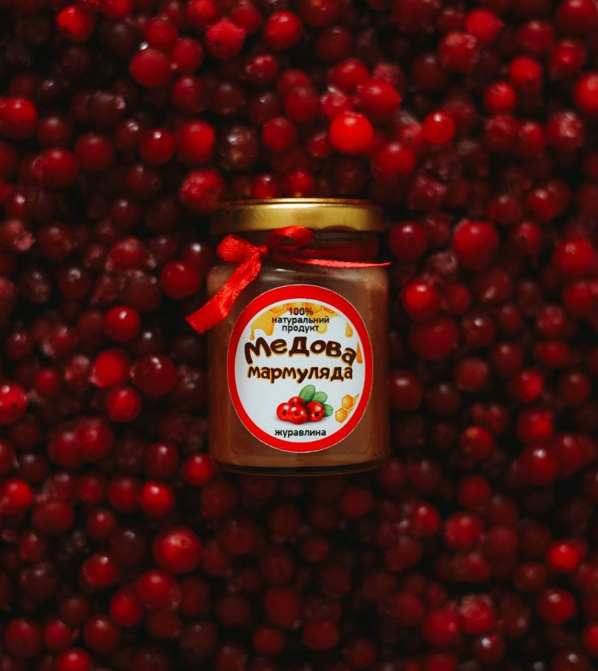 🍇 Медова мармулядка Журавліна 100 мл