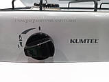 Плита газова KUMTEL на 2 конфорки з кришкою, фото 5