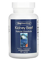 Allergy Research Group, Kidney Beef, Говяжьи почки, натуральные железы, 100 растительных капсул