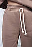 Спортивні штани утеплені турецька тринитка для дівчинки (зріст 134-158) колір капучино, фото 2