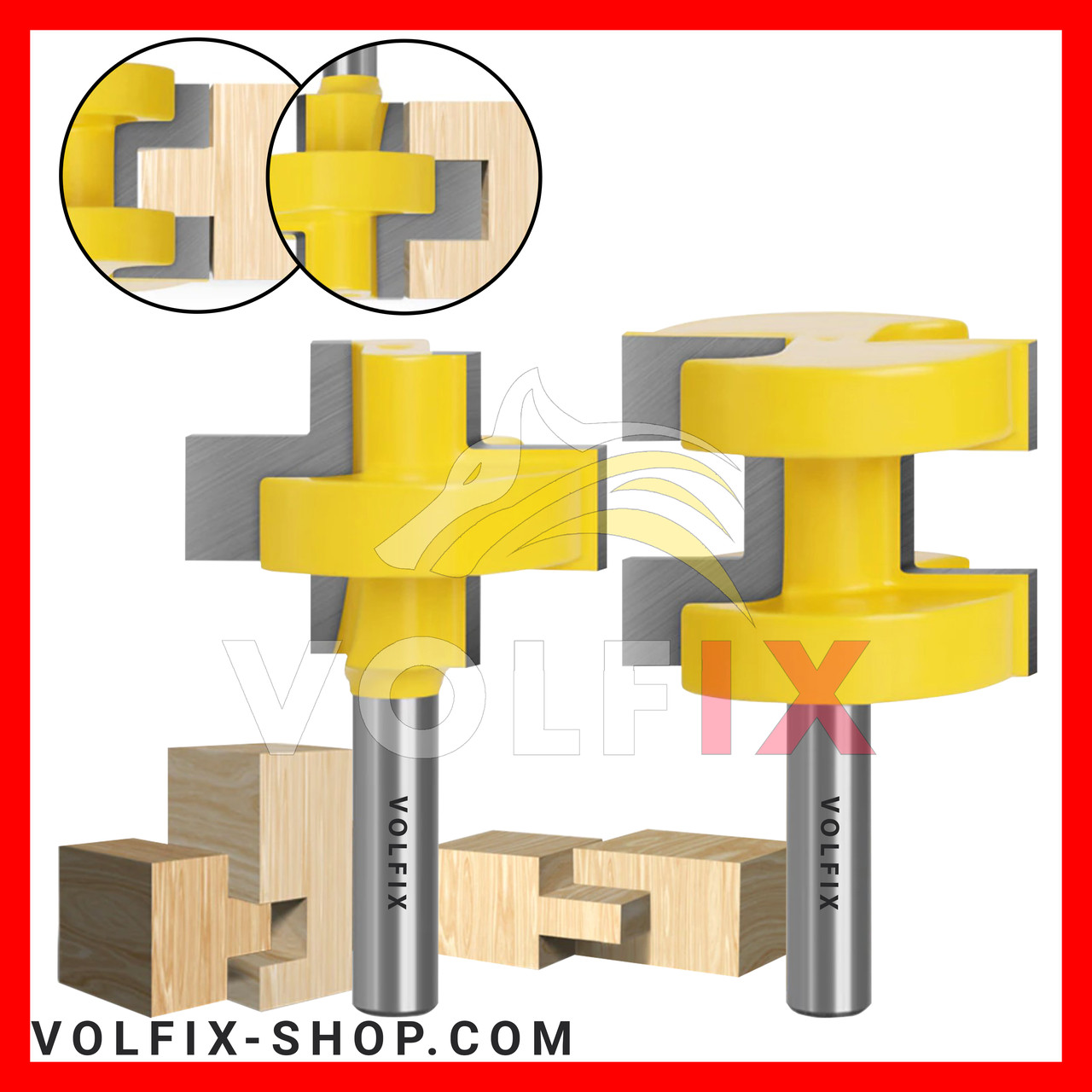 Фрезы Паз Шип VOLFIX FZ-120-625 D8 Mm Комбинированная Пазо-шиповая ...