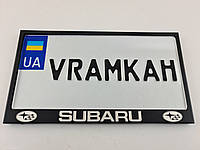 Номерная рамка для авто Subaru black, рамка под американский номер