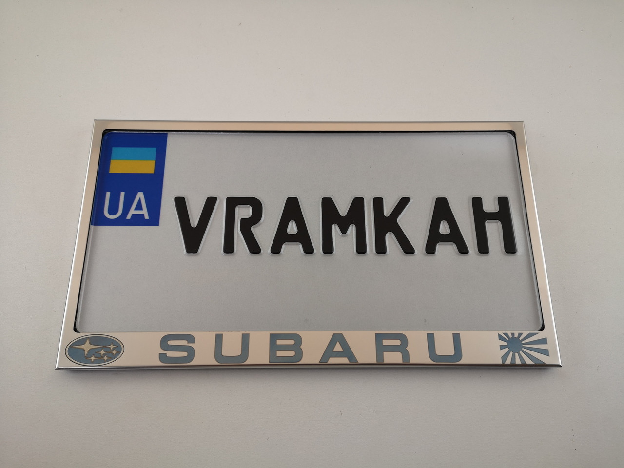 Номерна рамка для авто Subaru blue, рамка під американський номер