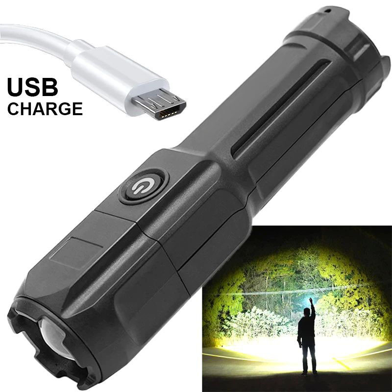 Ліхтарик XPE LED usb charge акумуляторний Smiling Shark F15-T