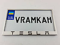 Номерная рамка для авто Tesla V2, рамка под американский номер
