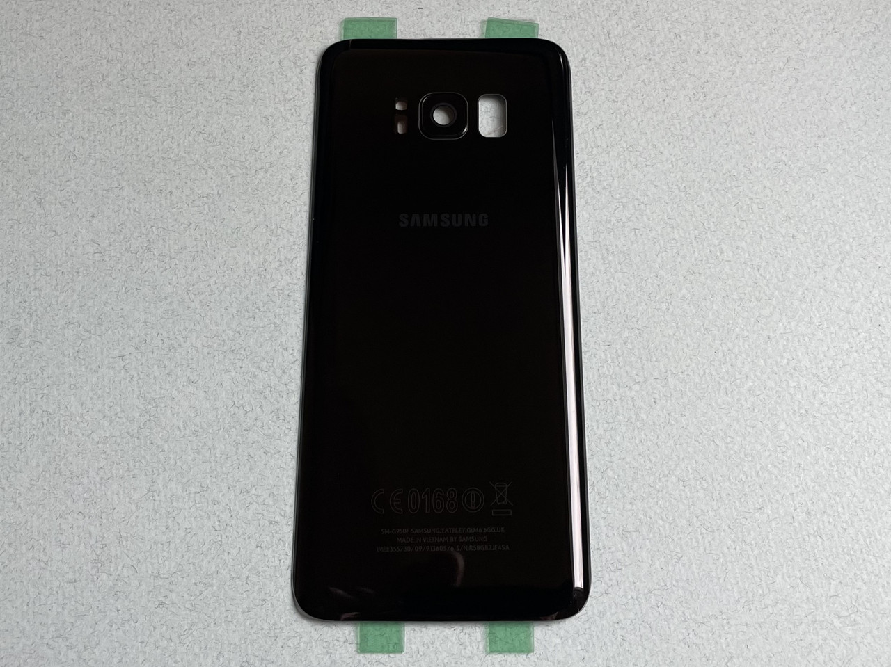 Задня кришка для Galaxy S8 Midnight Black чорного кольору зі склом камери