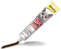 Дуо Паста ДжимКет з куркою для виведення вовни у котів GimСat Anti-Hairball Duo-Paste Chicken + Malt 50г, фото 3
