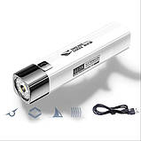 Ліхтарик ручний Shark BL-617 USB Charge білий, фото 2