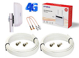 4G Комплект для інтернету 4G LTE Маршрутизатор STRONG 300 з антеною MIMO ENERGY + кабель