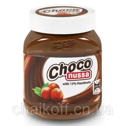 Шоколадно-ореховая паста Choco Nussa (13% фундука) 750 г - фото 2 - id-p307539330