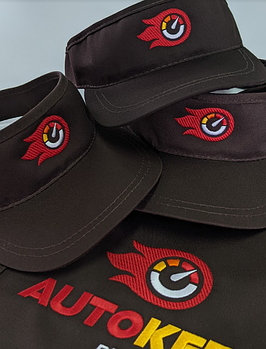 Кепка козирок з вашим логотипом Коричнева