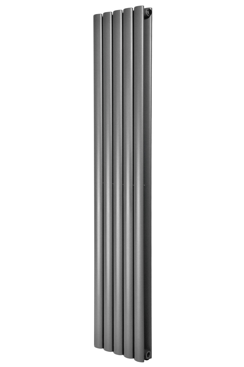 Вертикальний дизайнерський радіатор опалення ARTTIDESIGN Rimini II 5/1800/295/50 сірий матовий