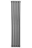 Вертикальний дизайнерський радіатор опалення ARTTIDESIGN Rimini II 5/1800/295/50 сірий матовий, фото 5
