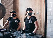 Футболка жіноча класична Vsetex Чорна XL, фото 9