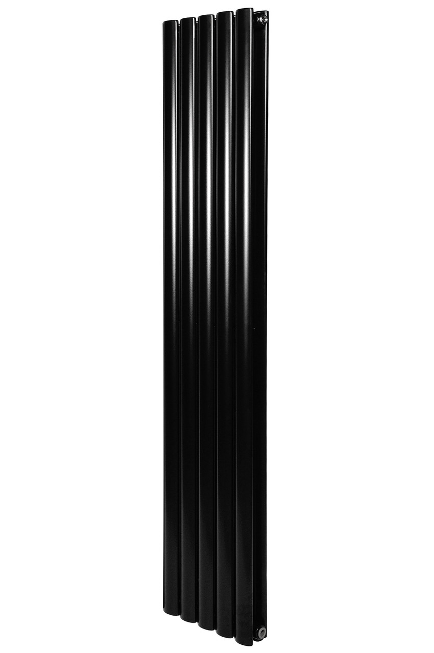 Вертикальний дизайнерський радіатор опалення ARTTIDESIGN Rimini II 5/1800/295/50 чорний матовий