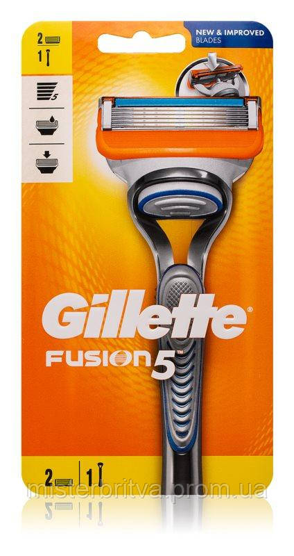 Станок для гоління чоловічий Gillette Fusion5 з 2 касетами