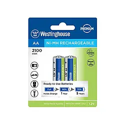 Акумулятор Westinghouse Ni-Mh 2100 АА/R6 2шт/уп blister (Ціна вказана за 1 шт,)