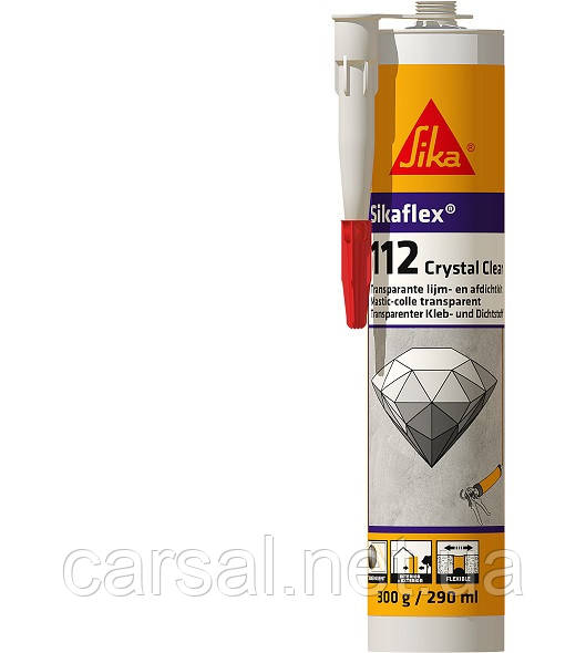 Клей-герметик SIKAFLEX®-112 CRYSTAL CLEAR (прозорий)