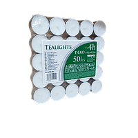 Свічки таблетки, в алюмінієвому корпусі, 50штук в упаковці