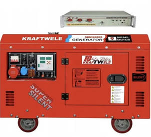 Електрогенератор генератор дизельний KraftWele + ATS 11.2-12.8 КВТ